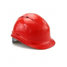 代尔塔/DELTAPLUS 安全帽 102012（顶部带透气孔）红色