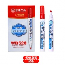东洋 WB-528 白板笔 2.8mm 红色 10支/盒