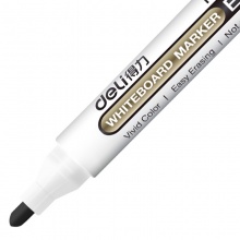 得力 6811 白板笔 2.0mm 黑色 10支/盒 按盒销售
