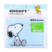 晨光 M＆G YS-81 Snoopy横线多彩自粘便条纸 76*102mm 80页