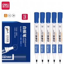 得力 6817 白板笔 2.0mm 蓝色 10支/盒 按盒销售