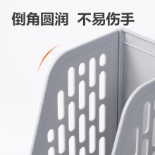 得力 9843BES 三联文件框 灰色