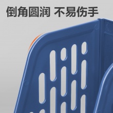 得力 9843BES 三联文件框 蓝色