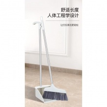 齐心 L245 扫帚簸箕套装 灰白