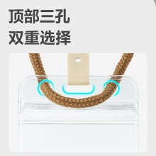 得力 5759 竖式防水型证件卡套 68*118MM 透明色 10个/包