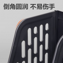 得力 9844ES 四联文件框 黑色