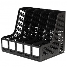 得力 9838 五联文件框 黑色