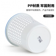 得力得心 9554 双色圆形纸篓 天蓝