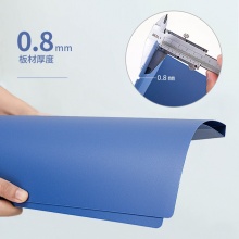 得力 5364 双强力夹 A4 深蓝 20mm