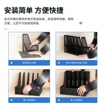 得力 9838 五联文件框 灰色