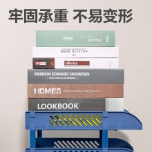 得力 9217ES 三层文件盘 蓝色