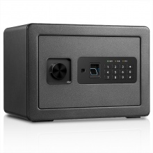 得力 33559 指纹密码保管箱 H250*W350*D250mm 黑色