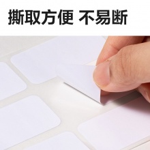 得力 BT501 自粘性标贴 14*25mm 白色 10张/包