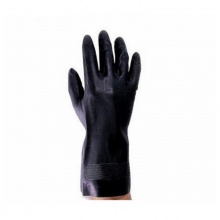 霍尼韦尔 2095020 经典款氯丁橡胶防化手套 黑色 08码 10双/包