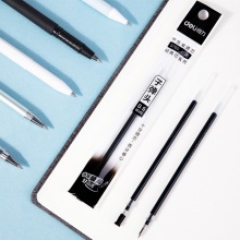 得力 S760 子弹头中性笔芯 0.5mm 黑色 20支/盒