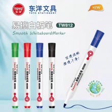 东洋 TW812 易擦白板笔 2.8mm 黑色