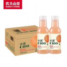 农夫山泉 水溶C100 西柚味 445ml*15瓶 整箱销售 